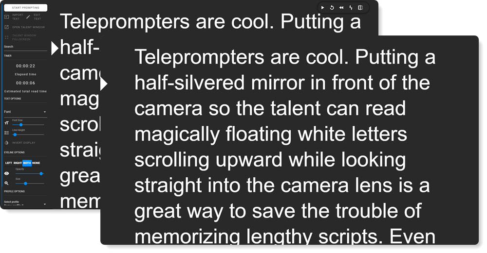 PromptDog teleprompter software