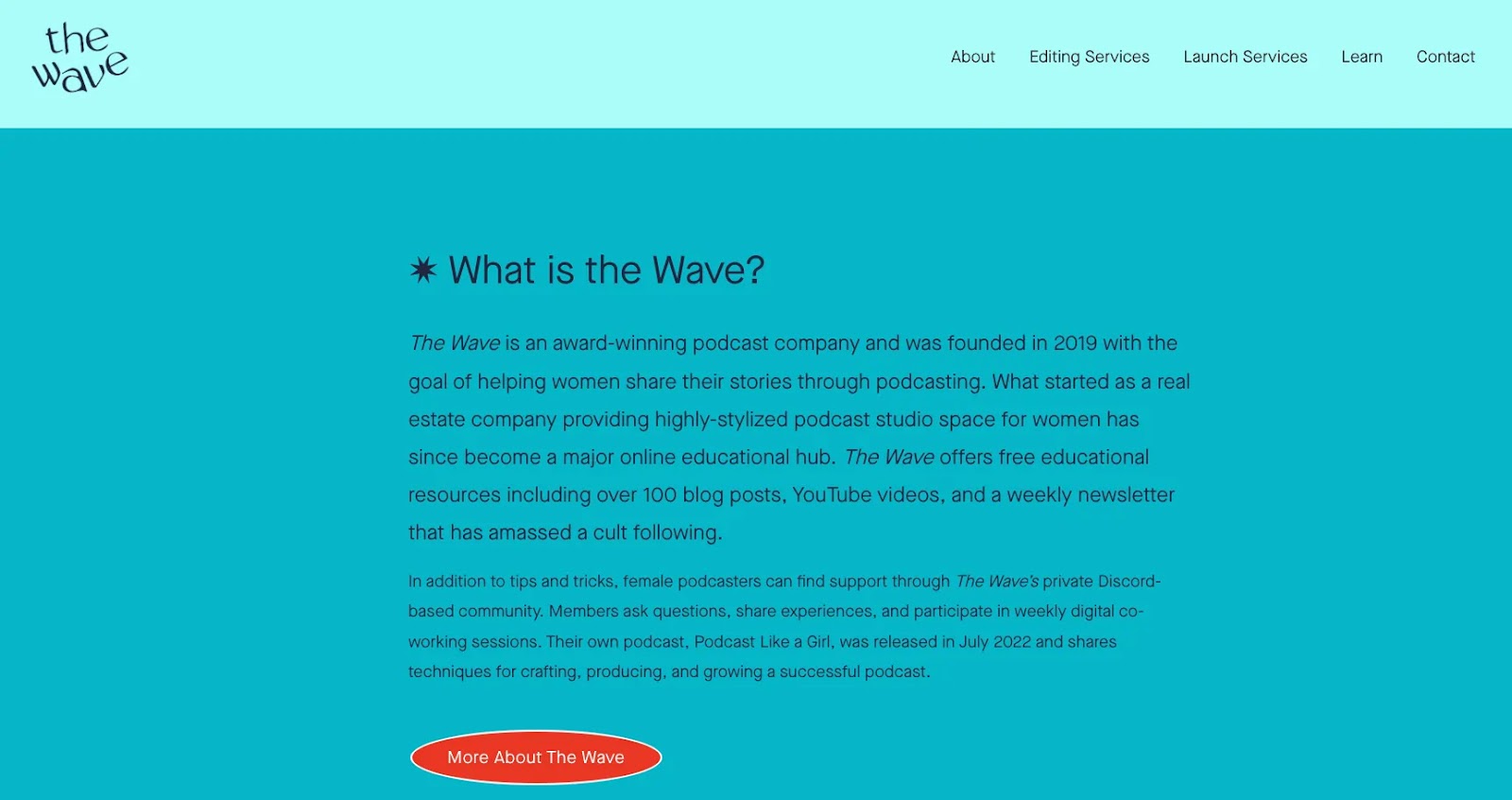 The Wave Podcasting media kit