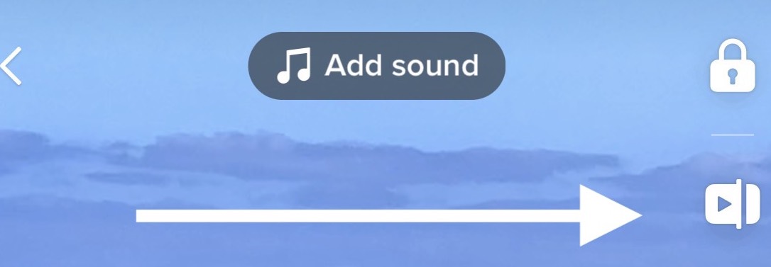 Trim Icon for trimming videos on TikTok