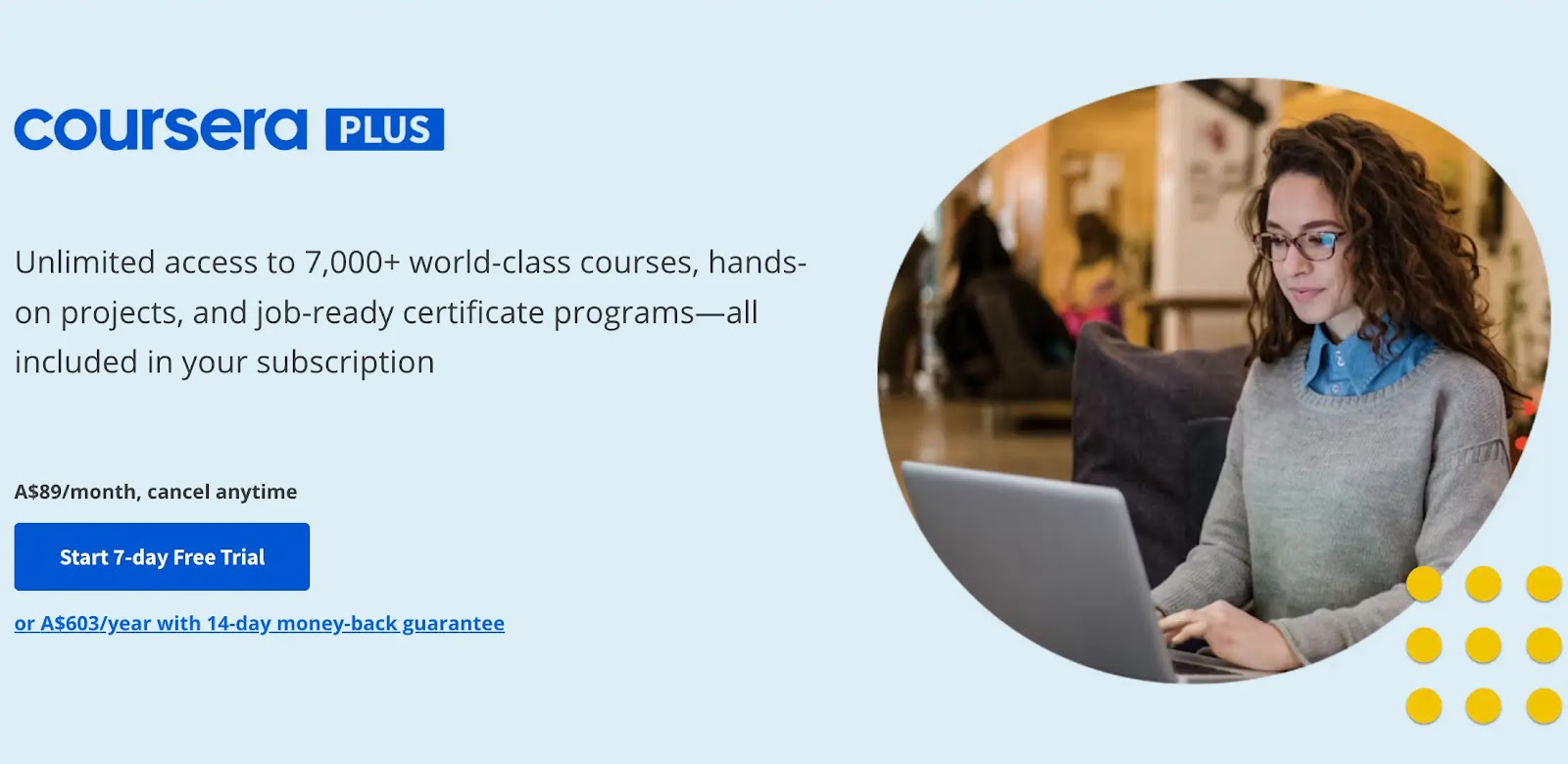 Coursera online learning platform for students