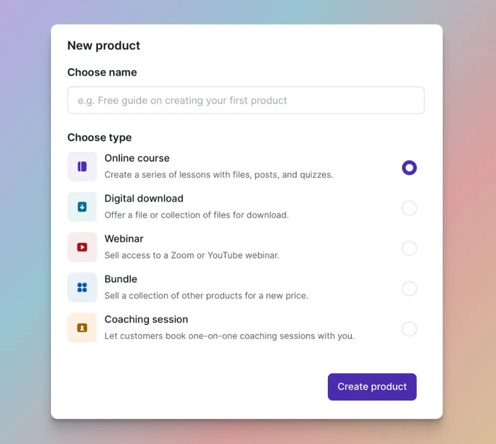 Podia learning platform for students