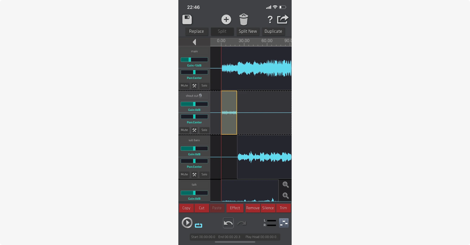 SoundLab free audio editor for iOS