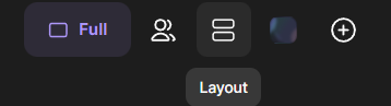 Selecting a split screen layout on iverside
