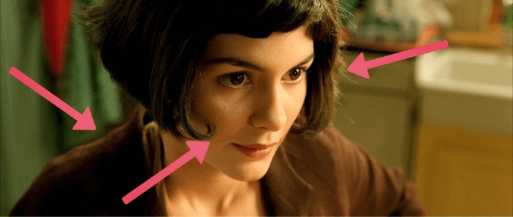 Example of 3 point lighting in a film scene